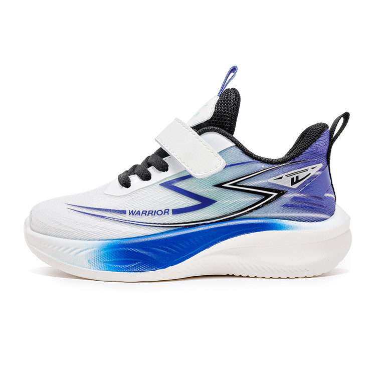 Дышащие детские кроссовки для бега WARRIOR, белый/синий 
Дышащие детские кроссовки для бега WARRIOR, белый/синий
