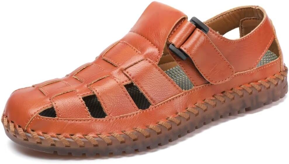 Мужские повседневные сандалии Shaire, пляжные сандалии с закрытым носком, сандалии-рыбацкие для мужчин, коричневый
Мужские повседневные сандалии Shaire, пляжные сандалии с закрытым носком, сандалии-рыбацкие для мужчин, коричневый