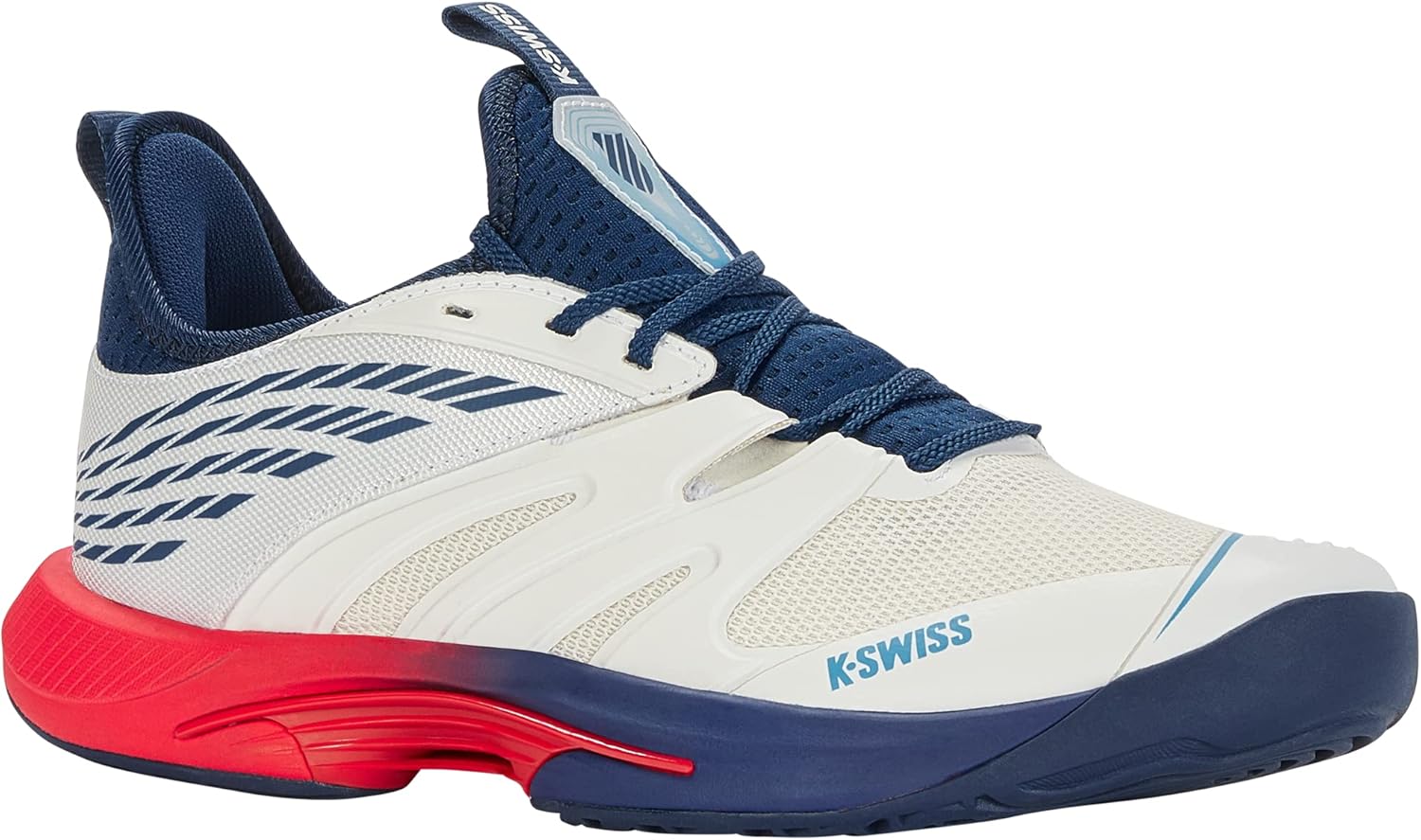 Мужские теннисные кроссовки K-Swiss SpeedTrac, Blanc De Blanc/Blue Opal/Lollipop
Мужские теннисные кроссовки K-Swiss SpeedTrac, Blanc De Blanc/Blue Opal/Lollipop