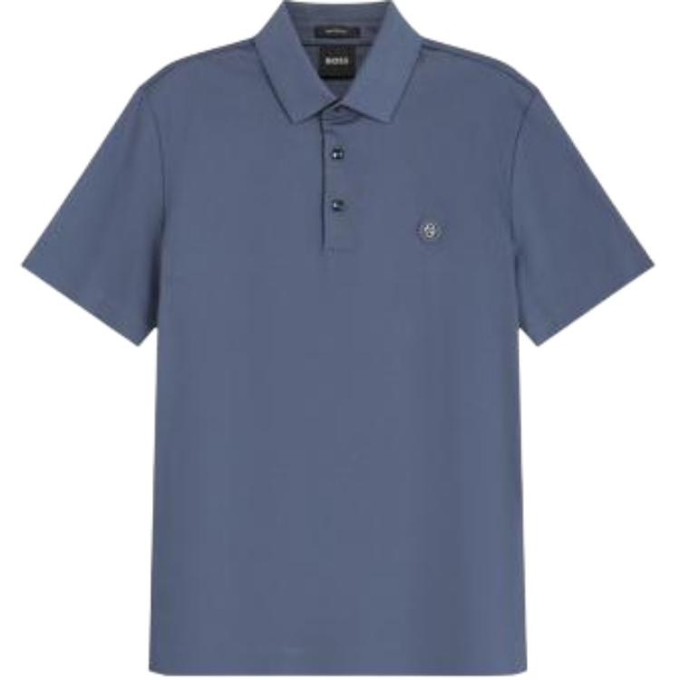 Футболка поло с двойным логотипом Boss HUGO BOSS, синяя
Футболка поло с двойным логотипом Boss HUGO BOSS, синяя