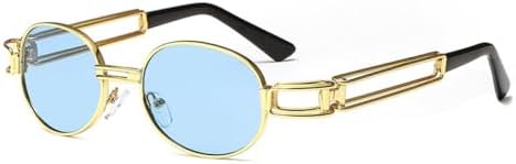 Модные круглые солнцезащитные очки для женщин и мужчин в винтажном стиле с металлической оправой, в стиле стимпанк, солнцезащитные очки UV400 для мужчин MTZJH, C7 Gold-blue
Модные круглые солнцезащитные очки для женщин и мужчин в винтажном стиле с металлической оправой, в стиле стимпанк, солнцезащитные очки UV400 для мужчин MTZJH, C7 Gold-blue