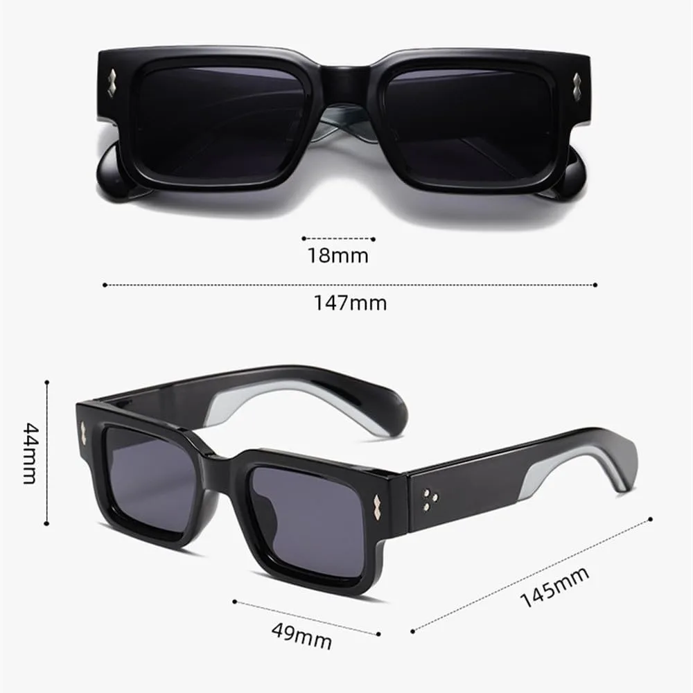 Винтажные модные маленькие прямоугольные солнцезащитные очки для мужчин с заклепками, женские солнцезащитные очки черного цвета, женские очки HVTVTLA, C3
Винтажные модные маленькие прямоугольные солнцезащитные очки для мужчин с заклепками, женские солнцезащитные очки черного цвета, женские очки HVTVTLA, C3