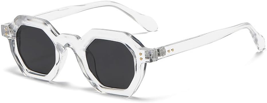 Модные солнцезащитные очки Polygon Small Square для женщин, ретро с заклепками, мужские солнцезащитные очки UV400, трендовые солнцезащитные очки для активного отдыха и спорта WNCKSQ, Transparent Gray
Модные солнцезащитные очки Polygon Small Square для женщин, ретро с заклепками, мужские солнцезащитные очки UV400, трендовые солнцезащитные очки для активного отдыха и спорта WNCKSQ, Transparent Gray