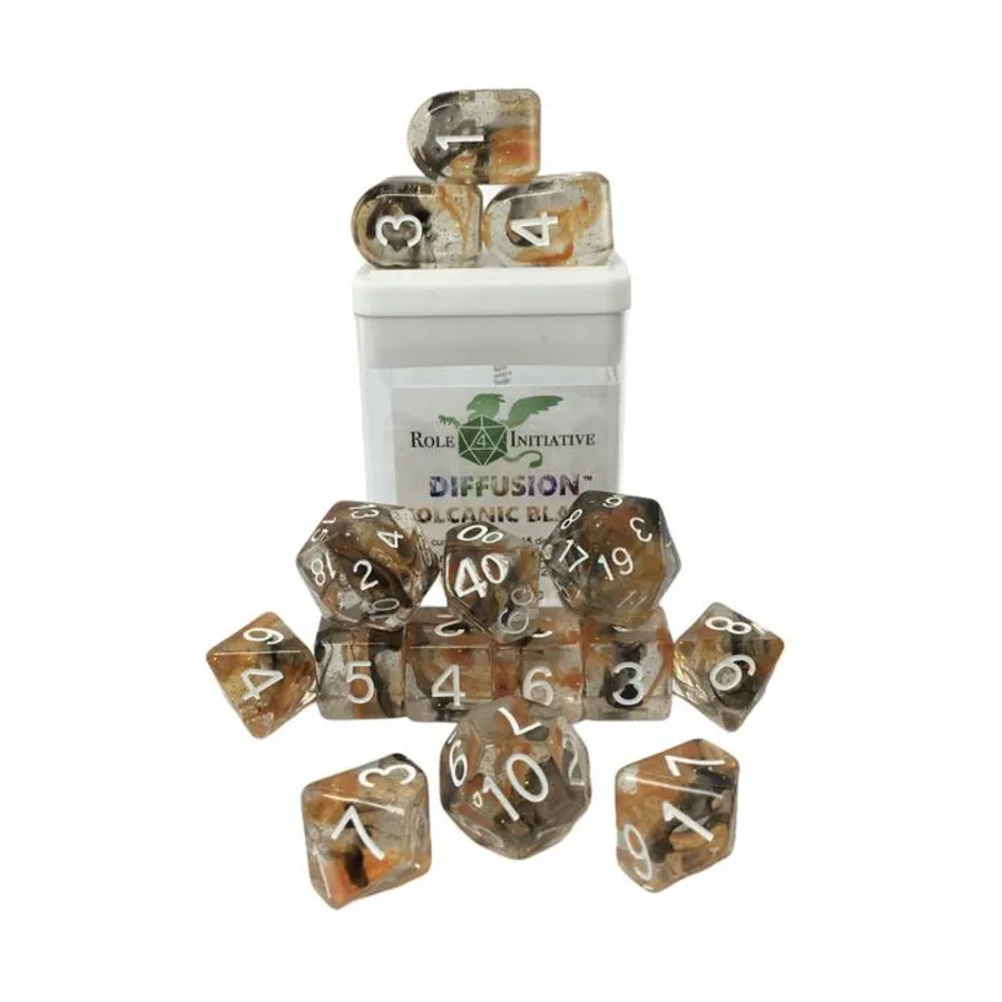 Многогранные игральные кости — вулканический взрыв, арка d4 с белыми цифрами (15), Game Dice - Diffusion (Role 4 Initiative)
Многогранные игральные кости — вулканический взрыв, арка d4 с белыми цифрами (15), Game Dice - Diffusion (Role 4 Initiative)