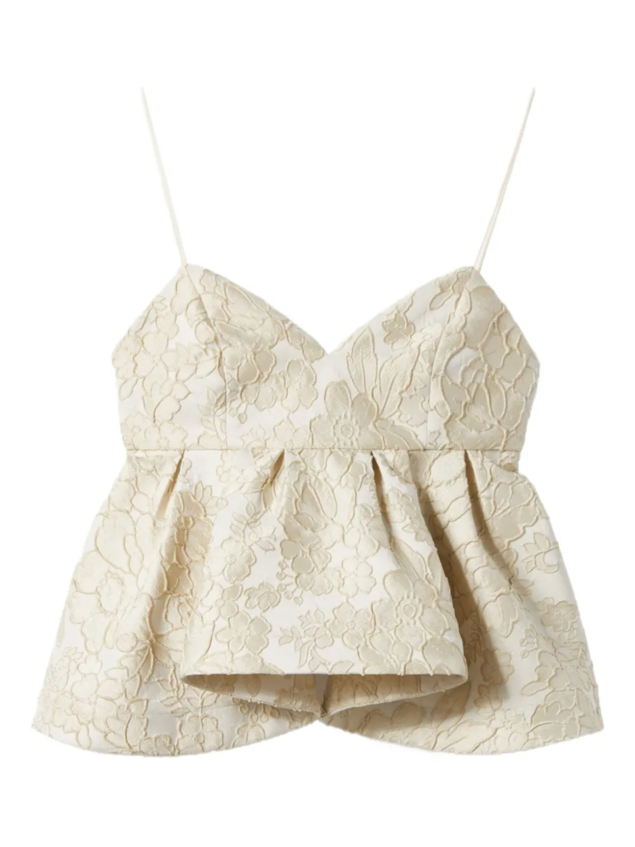 La DoubleJ кружевной топ с баской, нейтральный
La DoubleJ кружевной топ с баской, нейтральный