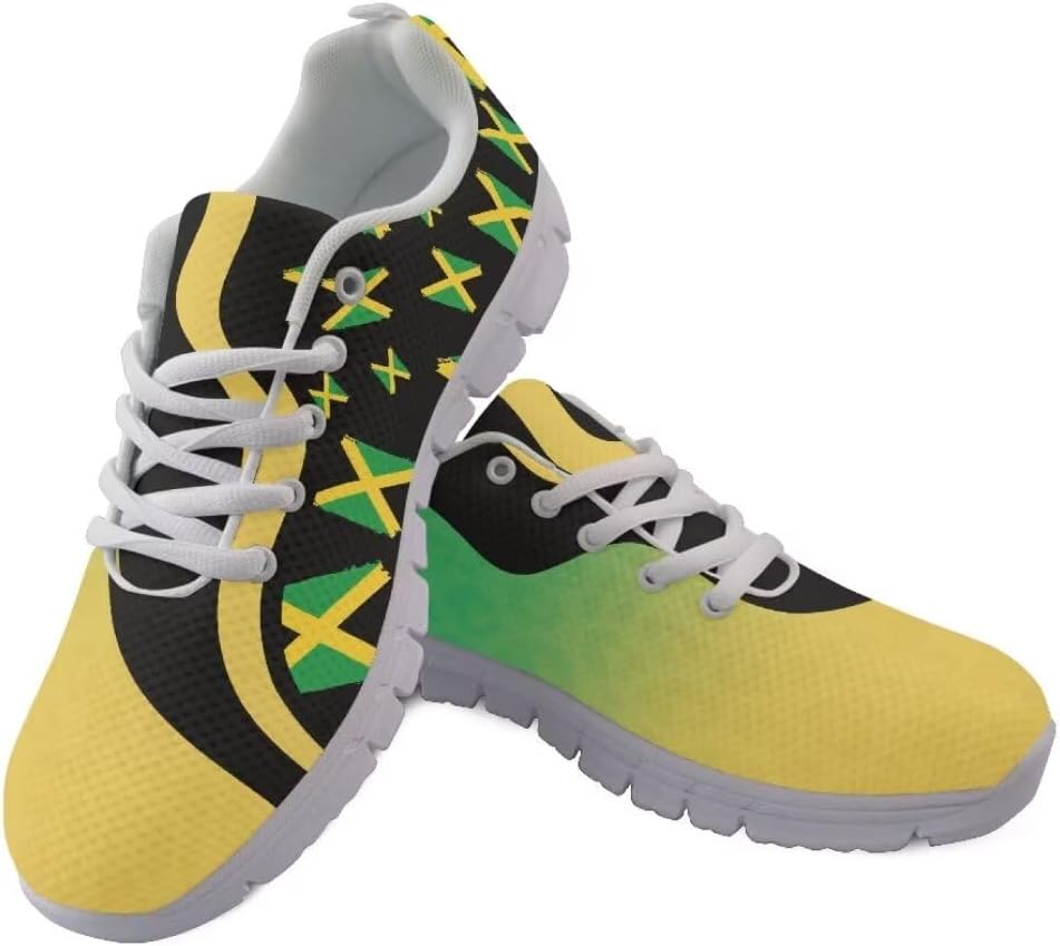 Женские и мужские кроссовки Jeiento для бега на открытом воздухе, модные теннисные туфли, повседневная обувь для путешествий и ходьбы, плоская обувь с дышащей сеткой для тренировок и повседневного ношения, Jamaican Flag Pattern
Женские и мужские кроссовки Jeiento для бега на открытом воздухе, модные теннисные туфли, повседневная обувь для путешествий и ходьбы, плоская обувь с дышащей сеткой для тренировок и повседневного ношения, Jamaican Flag Pattern