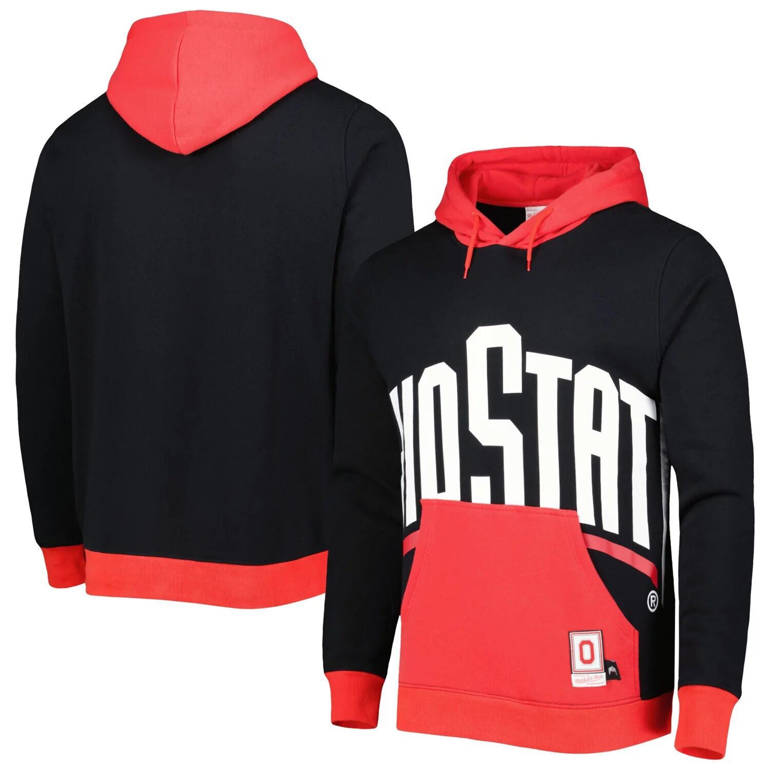 Мужской пуловер с капюшоном Mitchell & Ness Black Ohio State Buckeyes с большим лицом
Мужской пуловер с капюшоном Mitchell & Ness Black Ohio State Buckeyes с большим лицом