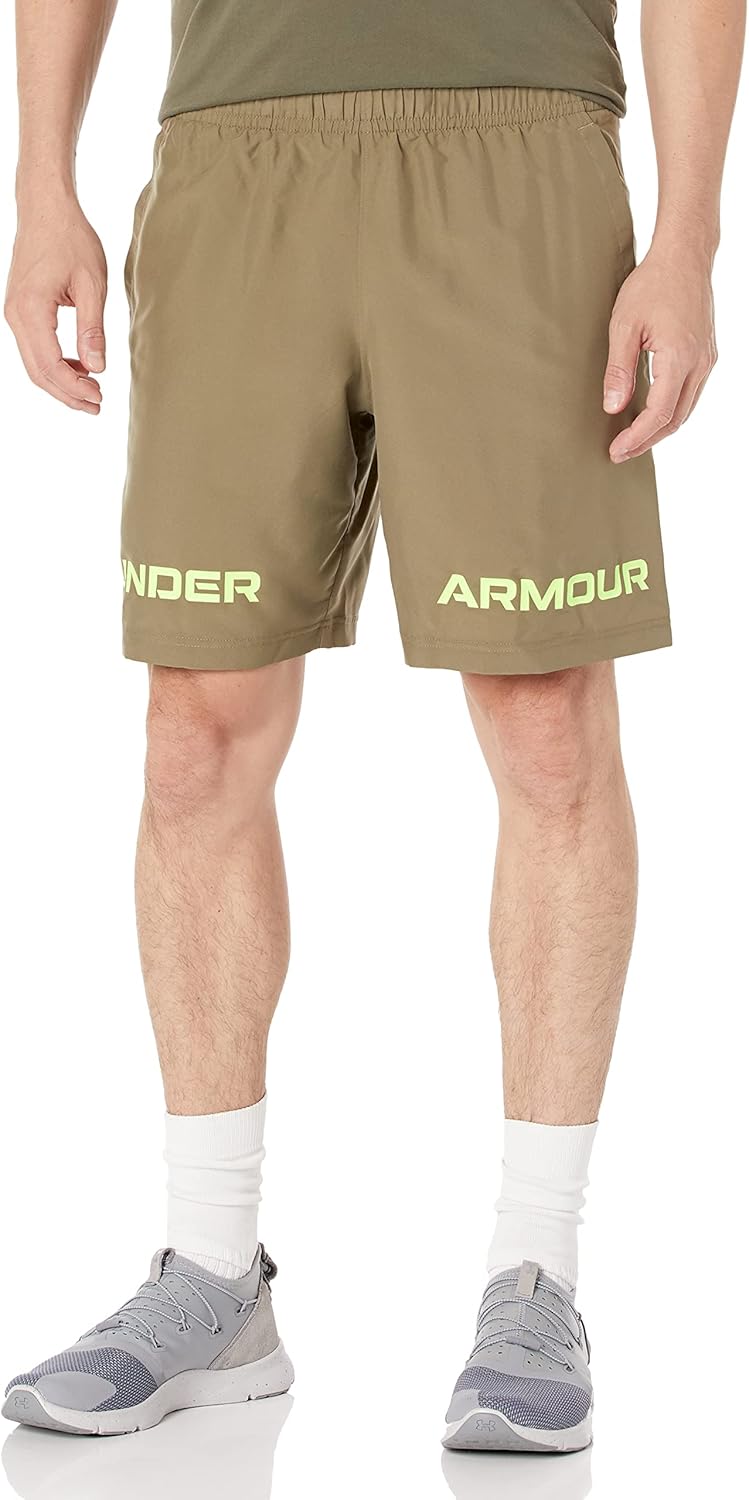 Шорты Under Armour Men's Woven Graphic Wordmark, Tent (361)/Black
Шорты Under Armour Men's Woven Graphic Wordmark, Tent (361)/Black