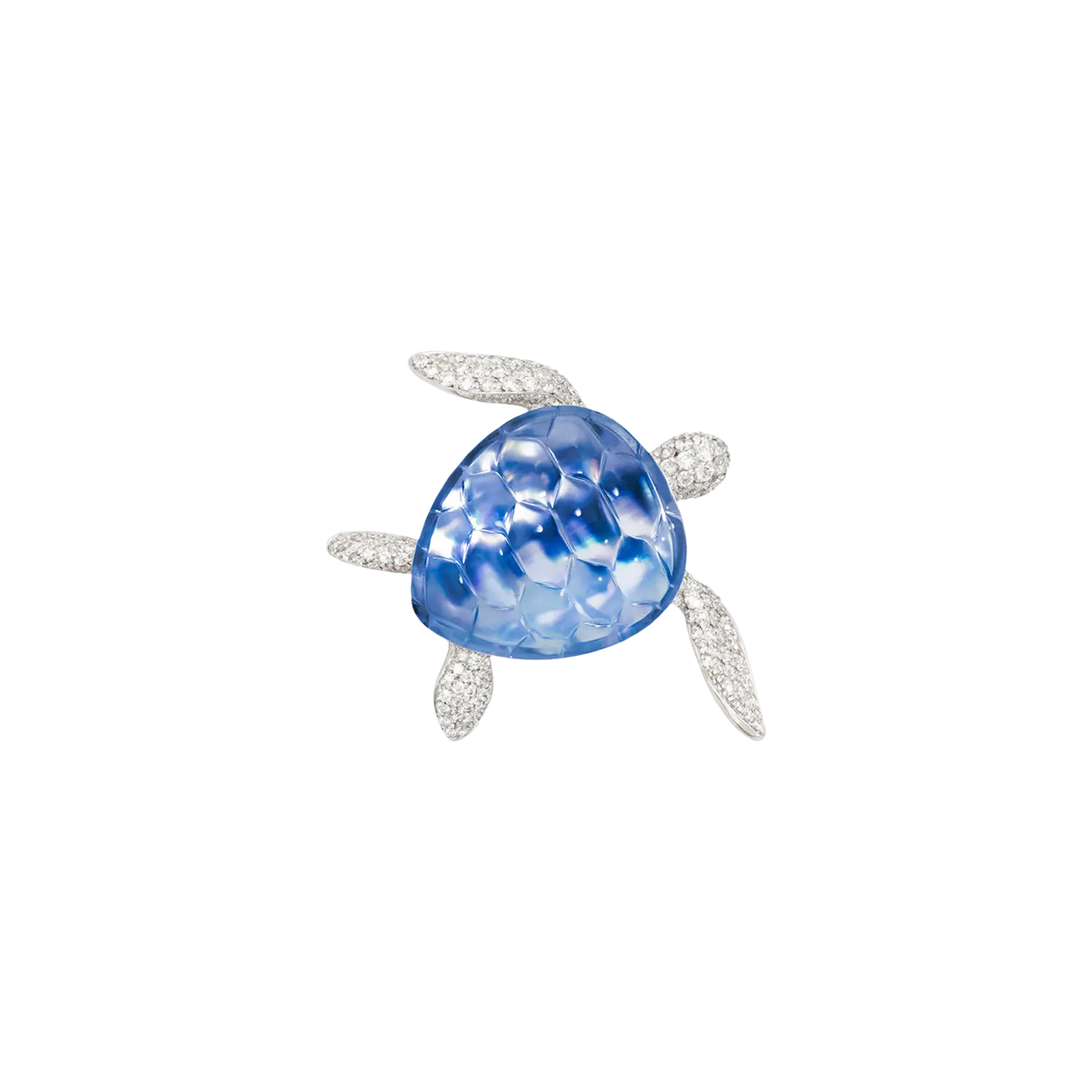Брошь-Черепаха из белого золота 18 карат, бриллиантов, белого перламутра и горного хрусталя Vhernier
Брошь-Черепаха из белого золота 18 карат, бриллиантов, белого перламутра и горного хрусталя Vhernier