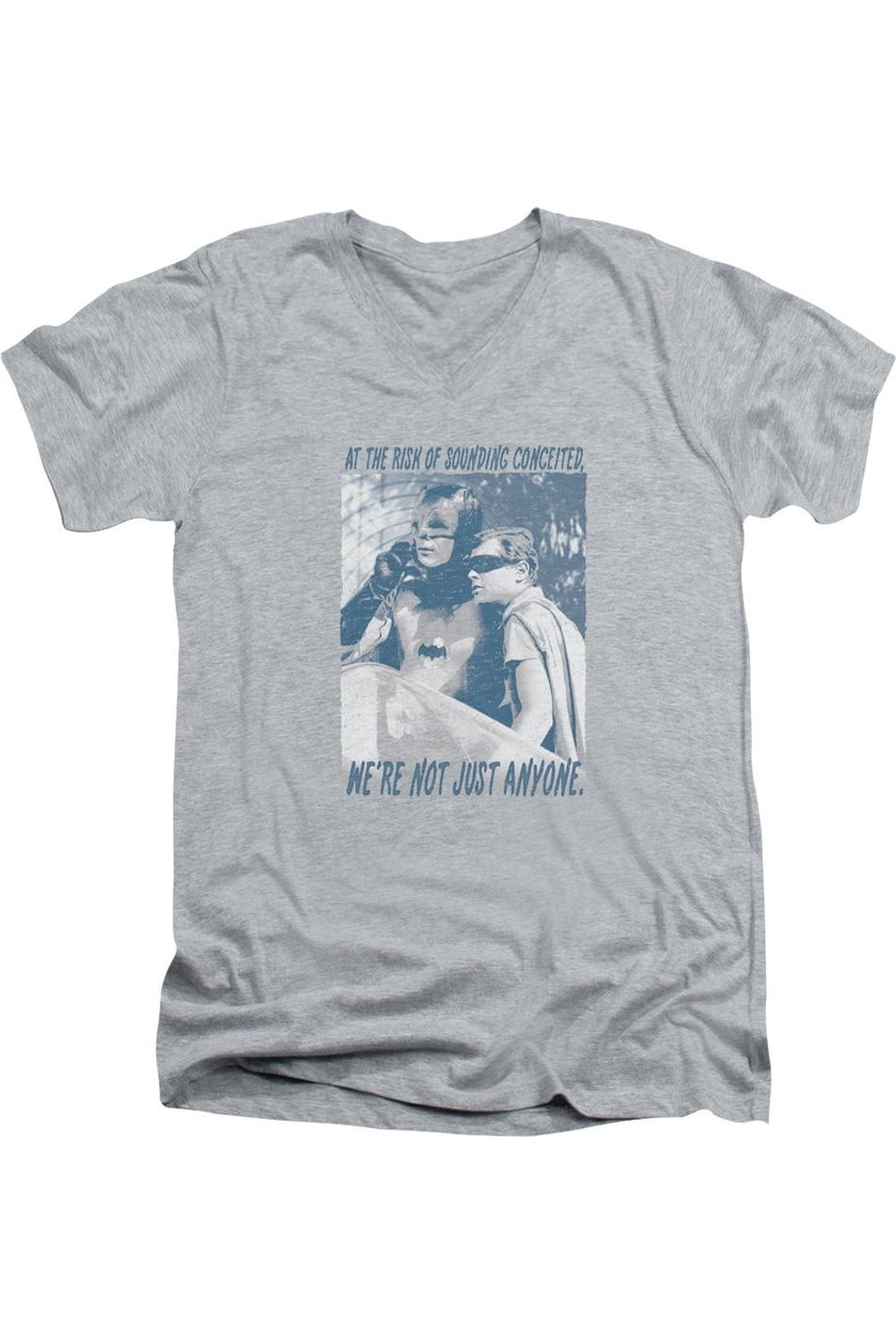 Футболка из хлопка премиум-класса с коротким рукавом и V-образным вырезом для взрослых Batman Classic Tv Boogie Nights Gildan, цвет athletic heather
Футболка из хлопка премиум-класса с коротким рукавом и V-образным вырезом для взрослых Batman Classic Tv Boogie Nights Gildan, цвет athletic heather