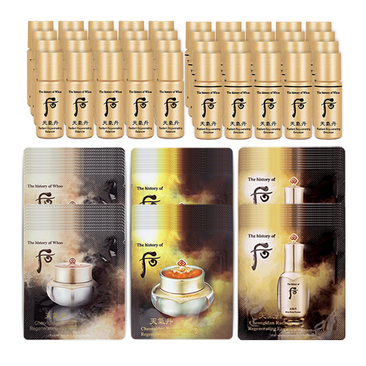 Набор для путешествий / пробный набор Unisex The History Of Whoo, water*20+lotion*20+cream*20+eye cream*20+serums*20
Набор для путешествий / пробный набор Unisex The History Of Whoo, water*20+lotion*20+cream*20+eye cream*20+serums*20