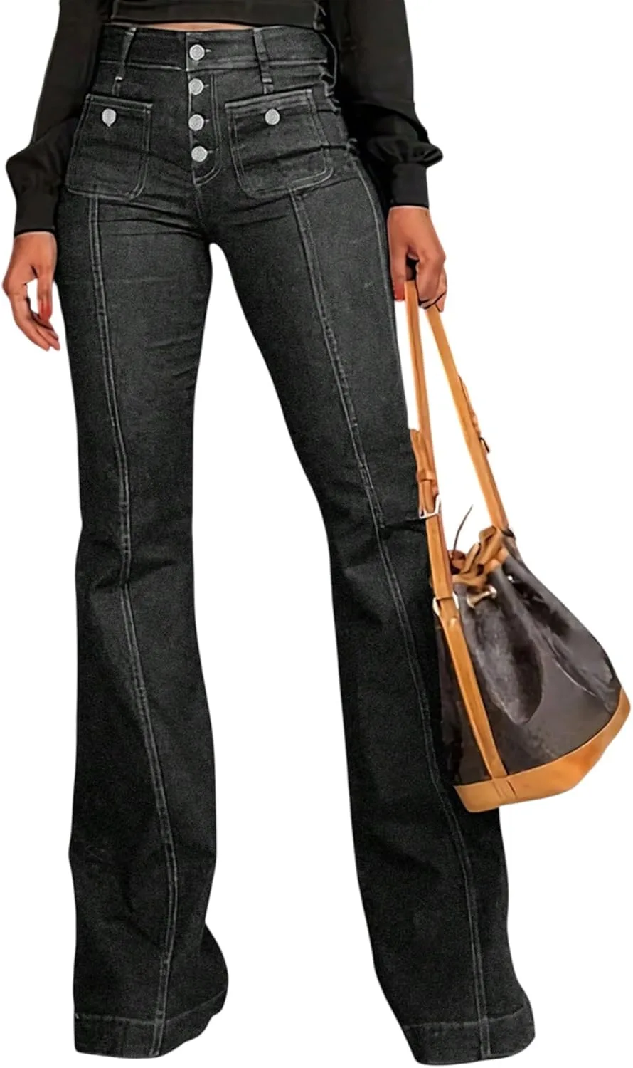 Женские джинсы bell bottom с завышенной талией, широкие клеш CFNZER
Женские джинсы bell bottom с завышенной талией, широкие клеш CFNZER