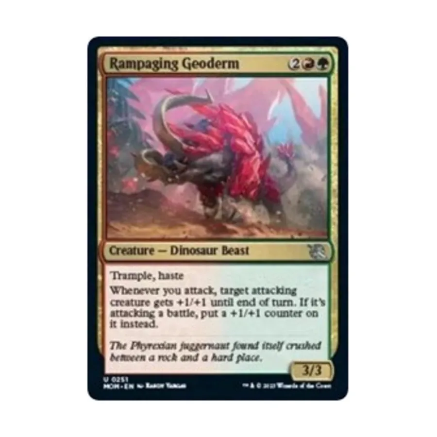 CCG Неистовый геодерм (U), MTG - March of the Machine
CCG Неистовый геодерм (U), MTG - March of the Machine