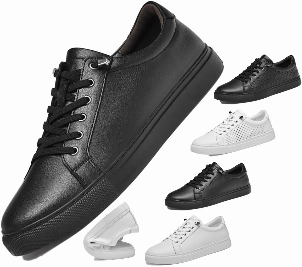 Мужские кроссовки - стильные кожаные туфли с скрытой стелькой, дышащие, легкие, противоскользящие для работы, прогулок и вождения Generic, черный
Мужские кроссовки - стильные кожаные туфли с скрытой стелькой, дышащие, легкие, противоскользящие для работы, прогулок и вождения Generic, черный