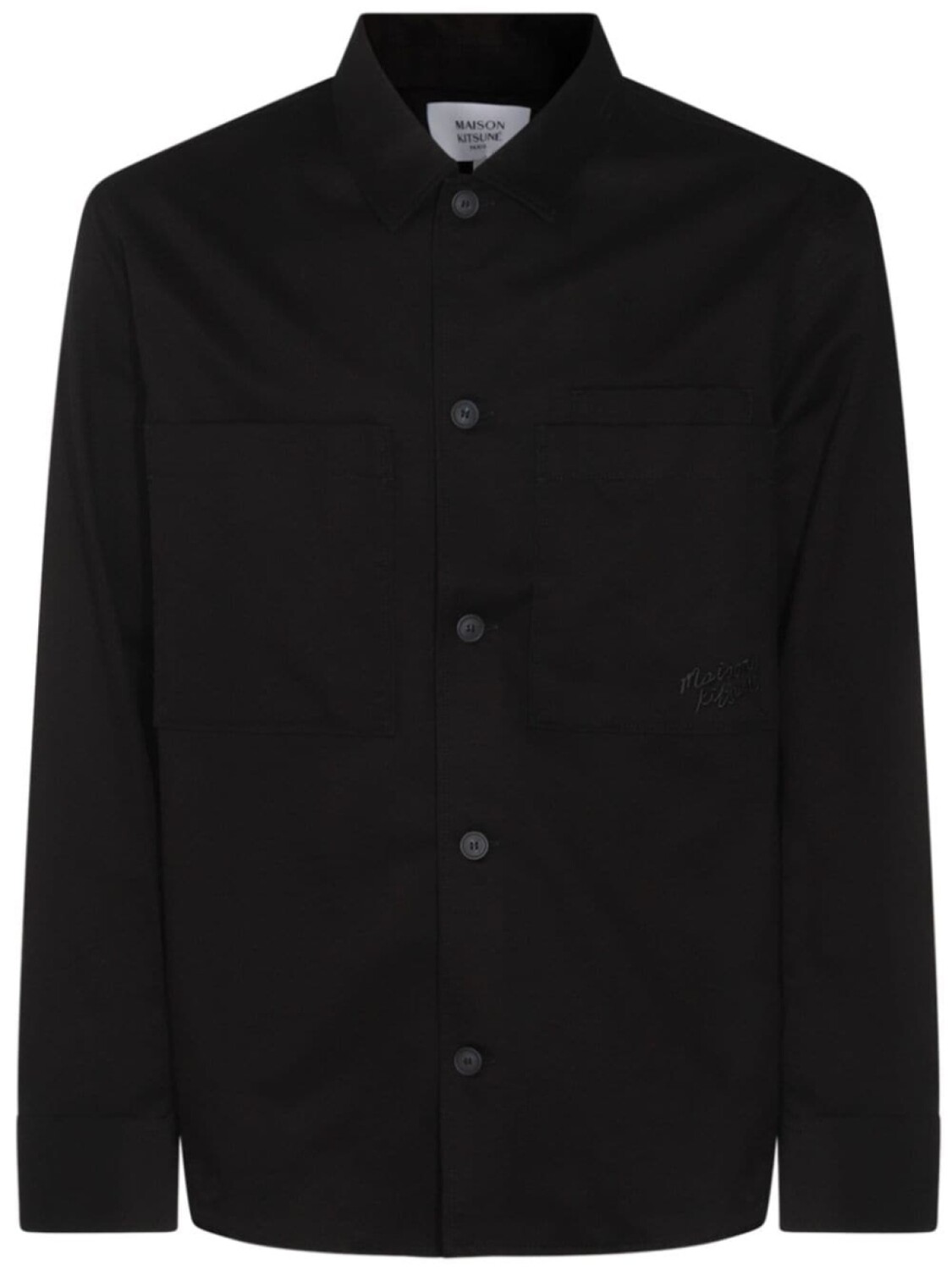 Куртка-рубашка с логотипом Maison Kitsuné, черный 
Куртка-рубашка с логотипом Maison Kitsuné, черный