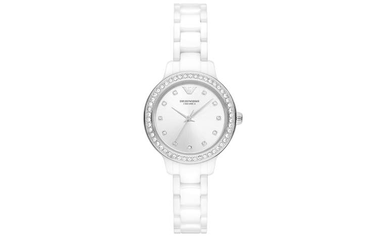 Наручные часы с кварцевым механизмом Керамический ремешок 32 мм Серебристый циферблат Женские часы EMPORIO ARMANI
Наручные часы с кварцевым механизмом Керамический ремешок 32 мм Серебристый циферблат Женские часы EMPORIO ARMANI