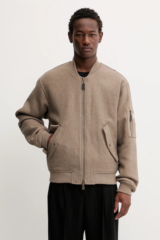 Шерстяная куртка-бомбер Guess Jeans, коричневый
Шерстяная куртка-бомбер Guess Jeans, коричневый