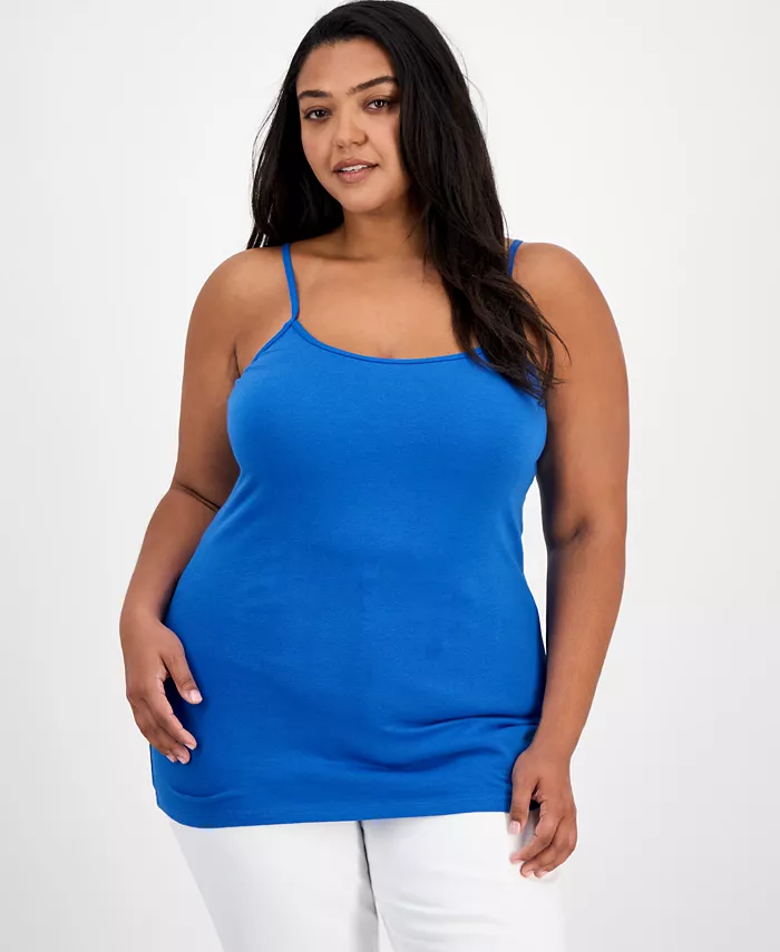 Модный топ-майка больших размеров Aveto, синий
Модный топ-майка больших размеров Aveto, синий