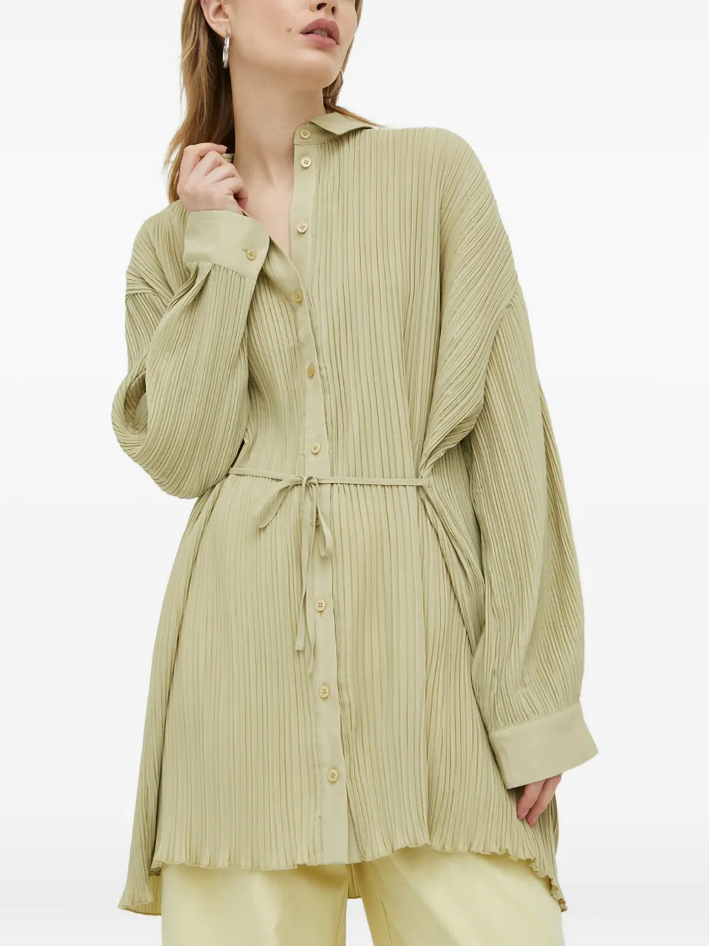 Плиссированный топ с завязками Samsoe Samsoe, зеленый
Плиссированный топ с завязками Samsoe Samsoe, зеленый