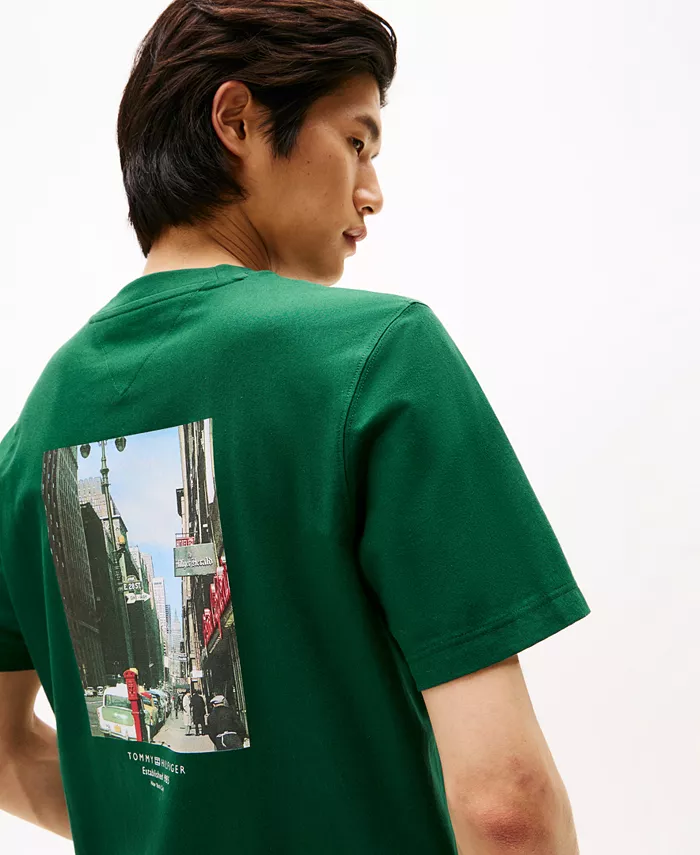 Мужская футболка с фотопринтом Tommy Hilfiger, зеленый
Мужская футболка с фотопринтом Tommy Hilfiger, зеленый