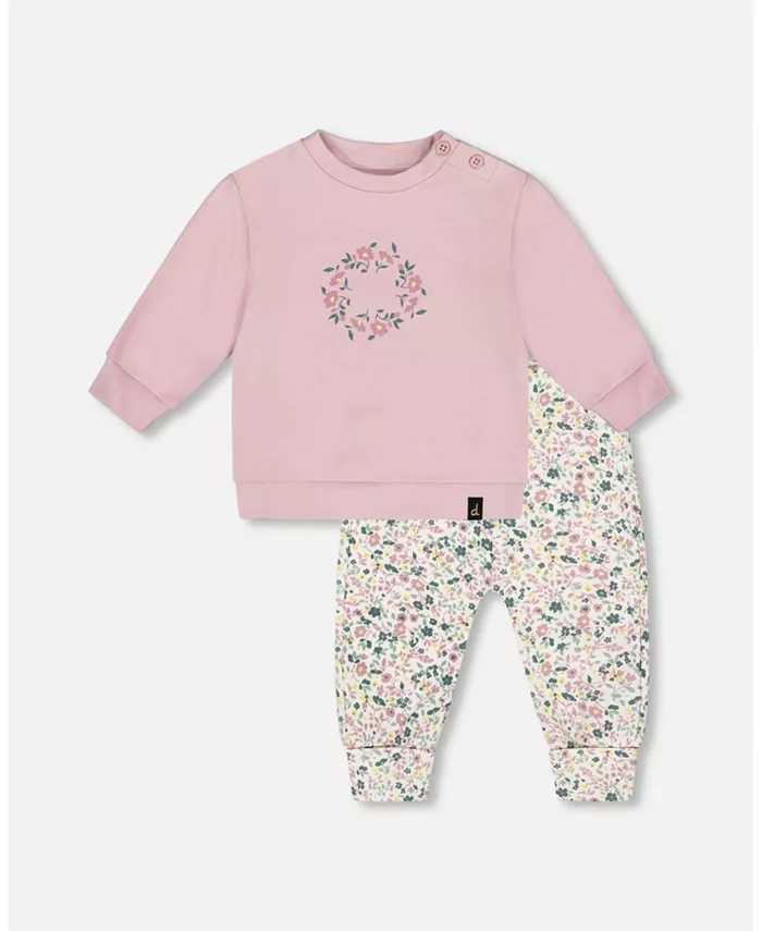 Комплект из хлопковых штанишек и топа с длинными рукавами для девочки, цвет: нейтрально-фиолетовый Deux par Deux
Комплект из хлопковых штанишек и топа с длинными рукавами для девочки, цвет: нейтрально-фиолетовый Deux par Deux