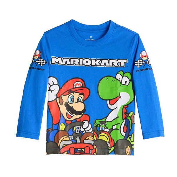 Детская футболка с длинным рукавом Mario Kart Super Mario и Yoshi Jumping Beans
Детская футболка с длинным рукавом Mario Kart Super Mario и Yoshi Jumping Beans