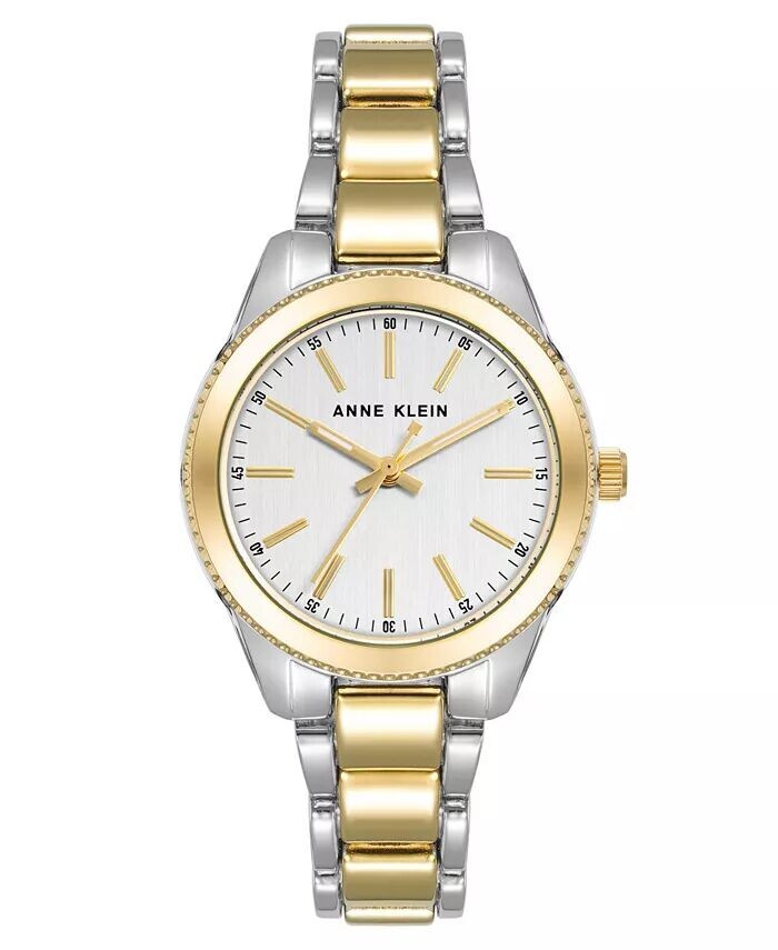 Женские кварцевые часы-браслет с двухцветными звеньями из сплава, 30 мм Anne Klein, золото
Женские кварцевые часы-браслет с двухцветными звеньями из сплава, 30 мм Anne Klein, золото