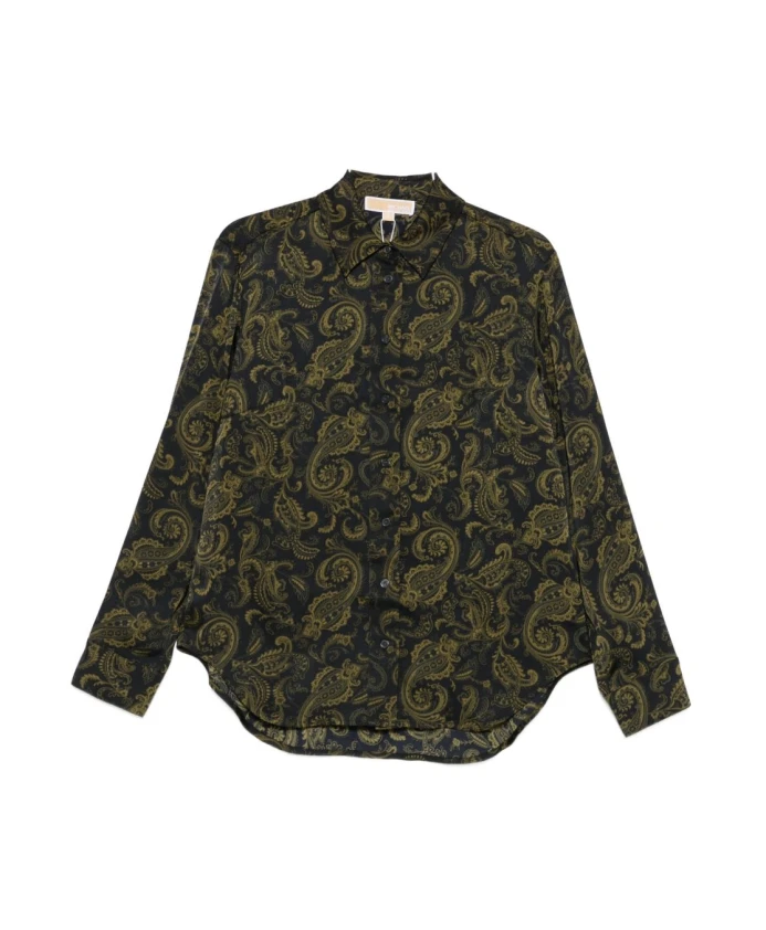 Зеленая рубашка для стильных выходов Michael Kors, черный
Зеленая рубашка для стильных выходов Michael Kors, черный