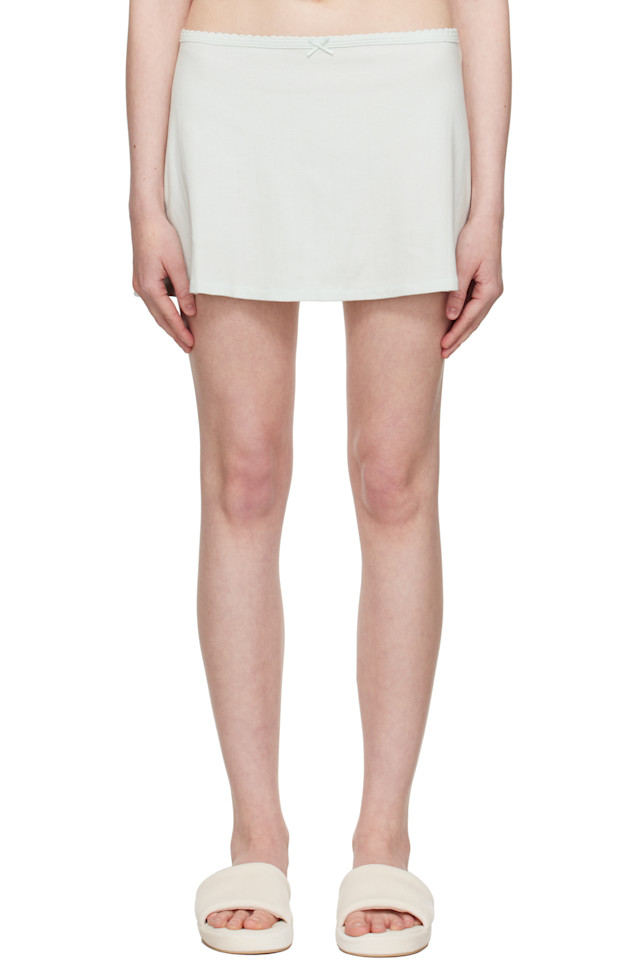 Мини-юбка с ажурной вышивкой Drop Needle Pointelle Skims, цвет frost 
Мини-юбка с ажурной вышивкой Drop Needle Pointelle Skims, цвет frost