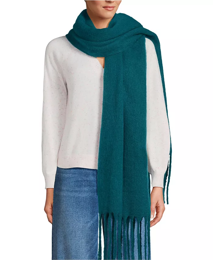 Шарф-плед с начесом Lands' End, синий
Шарф-плед с начесом Lands' End, синий