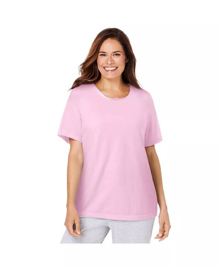 Футболка для сна больших размеров Dreams & Co., розовый
Футболка для сна больших размеров Dreams & Co., розовый