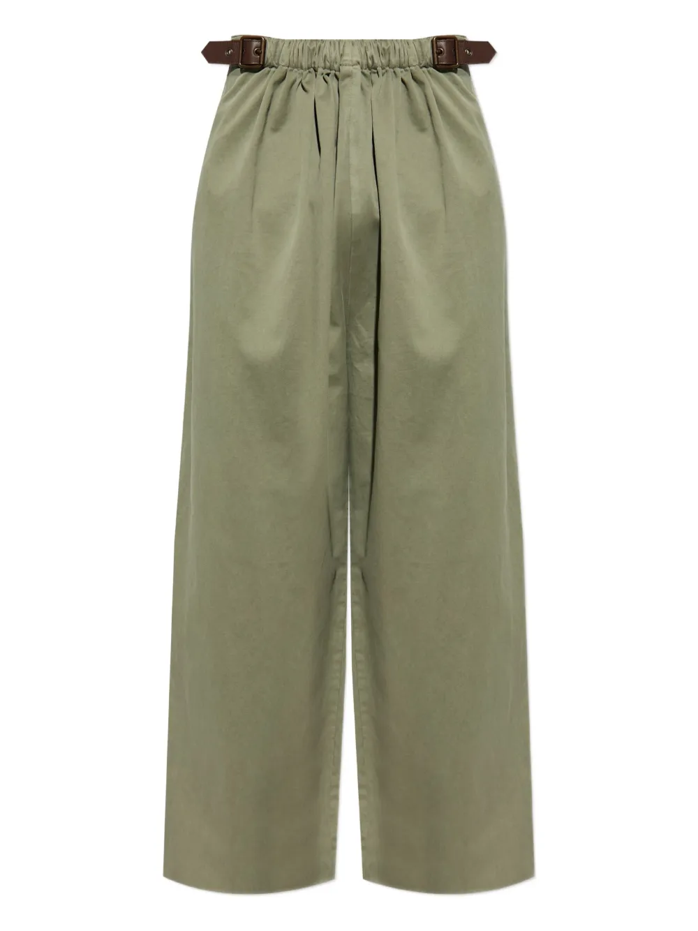 Плиссированные брюки с поясом Loewe, зеленый
Плиссированные брюки с поясом Loewe, зеленый