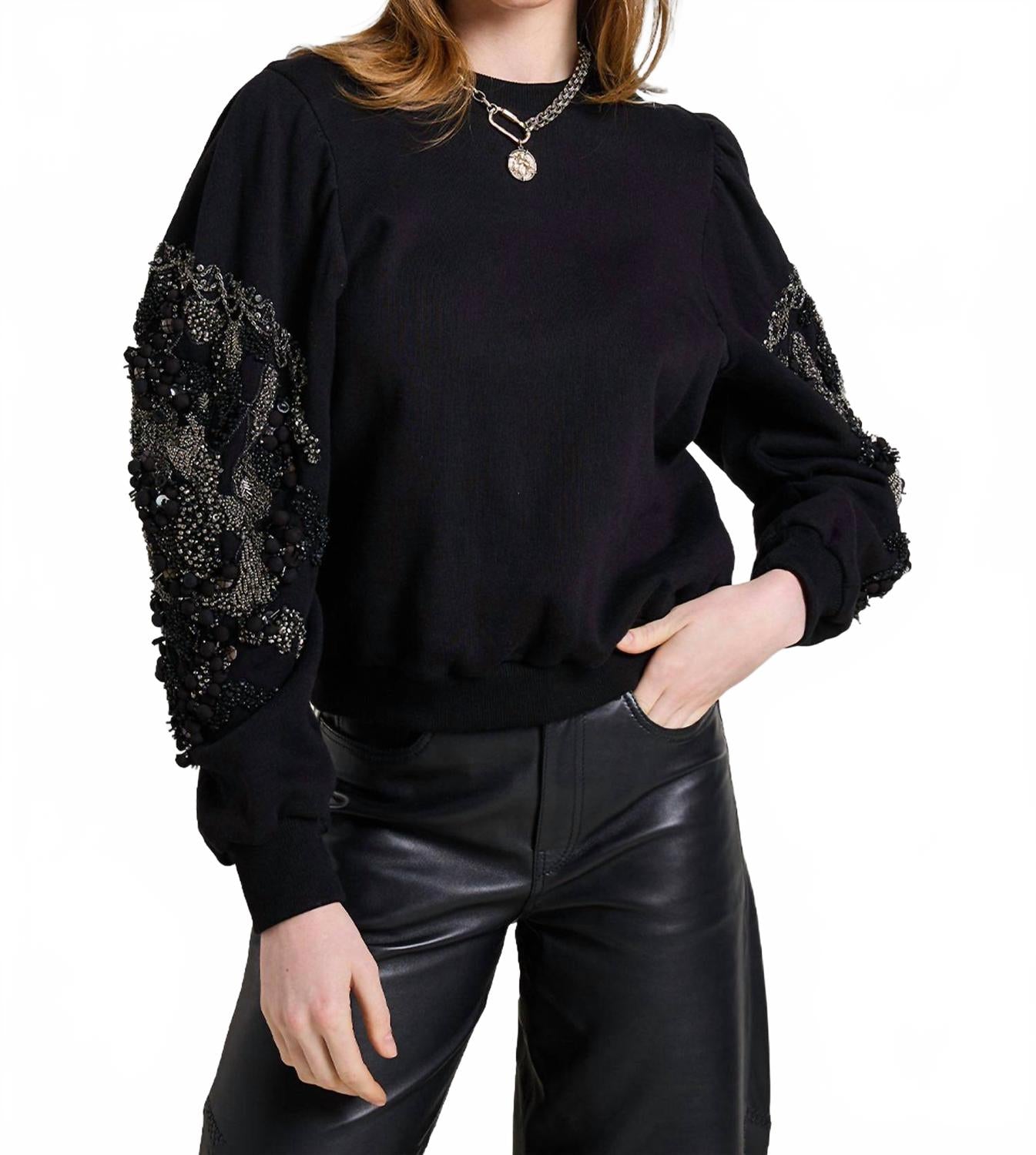 Свитер Mykola Crew черного цвета Scarlett Poppies, черный
Свитер Mykola Crew черного цвета Scarlett Poppies, черный