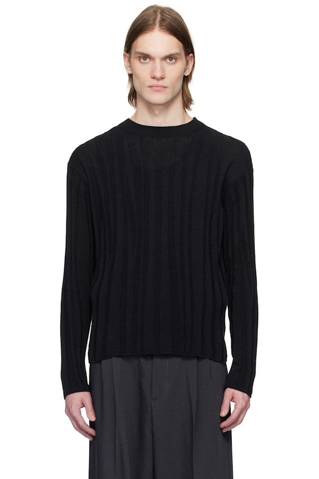 Свитер с круглым воротом и ребристой резинкой Roundum Yoke, черный
Свитер с круглым воротом и ребристой резинкой Roundum Yoke, черный