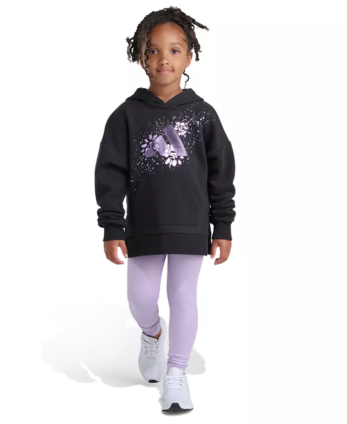 Комплект для девочек 2T-7: худи с пайетками и леггинсы на резинке Adidas
Комплект для девочек 2T-7: худи с пайетками и леггинсы на резинке Adidas