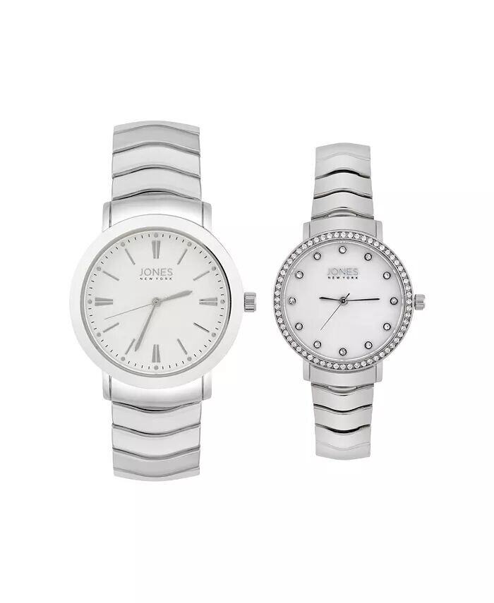 Мужские и женские кварцевые часы из серебряного сплава, 34 мм и 30 мм Jones New York, серебро
Мужские и женские кварцевые часы из серебряного сплава, 34 мм и 30 мм Jones New York, серебро