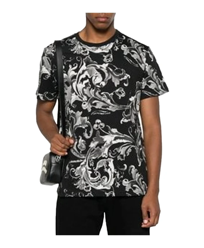 Хлопковая футболка с принтом Versace Jeans Couture, мультиколор
Хлопковая футболка с принтом Versace Jeans Couture, мультиколор