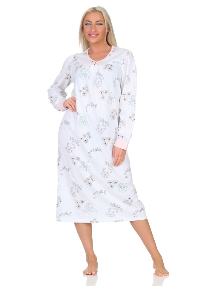 Ночная рубашка NORMANN Langarm klassische Design Knopfleiste am Hals, розовый
Ночная рубашка NORMANN Langarm klassische Design Knopfleiste am Hals, розовый