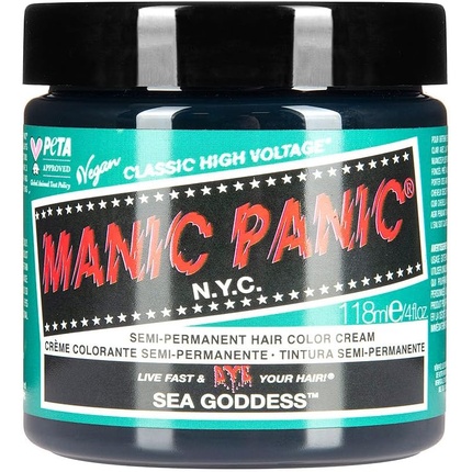 Классическая краска для волос High Voltage Sea Goddess Manic Panic
Классическая краска для волос High Voltage Sea Goddess Manic Panic