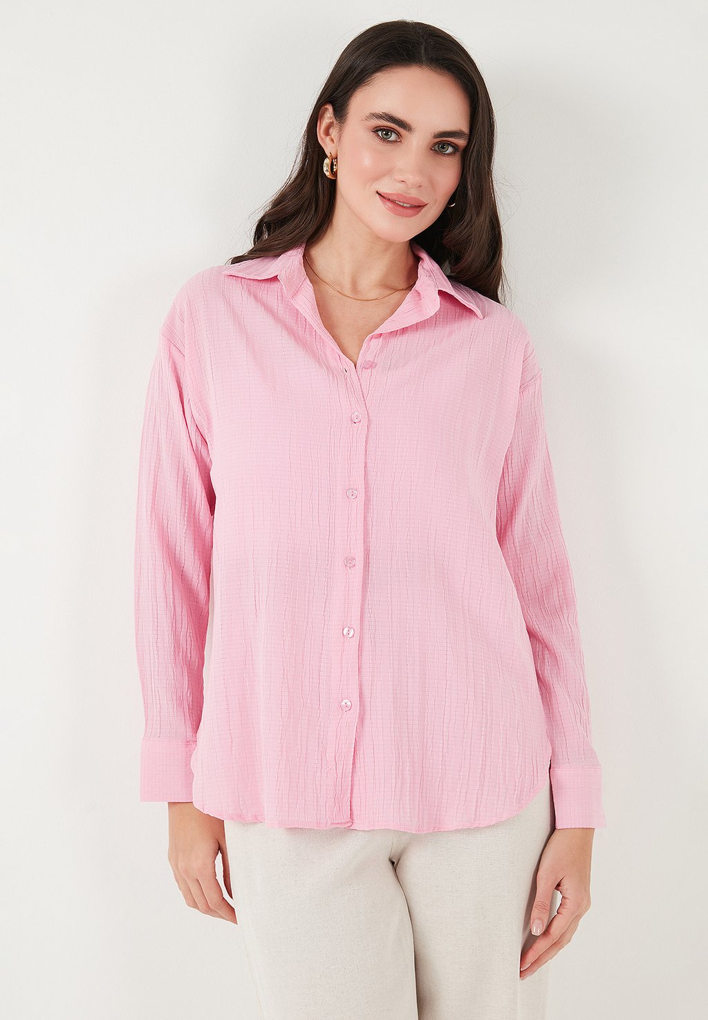 Блузка на пуговицах LELA, светло-розовый
Блузка на пуговицах LELA, светло-розовый