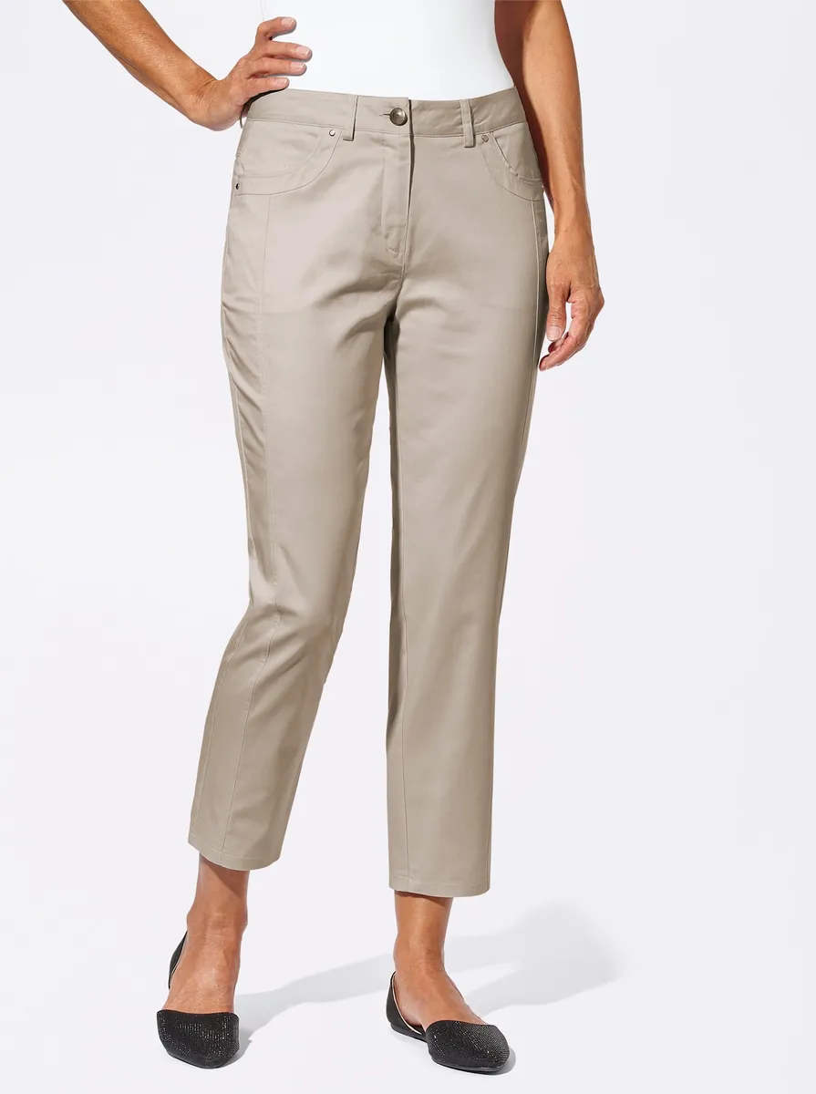 Джинсы Inspirations 7/8 (1 шт.) Inspirationen, бежевый 
Джинсы Inspirations 7/8 (1 шт.) Inspirationen, бежевый