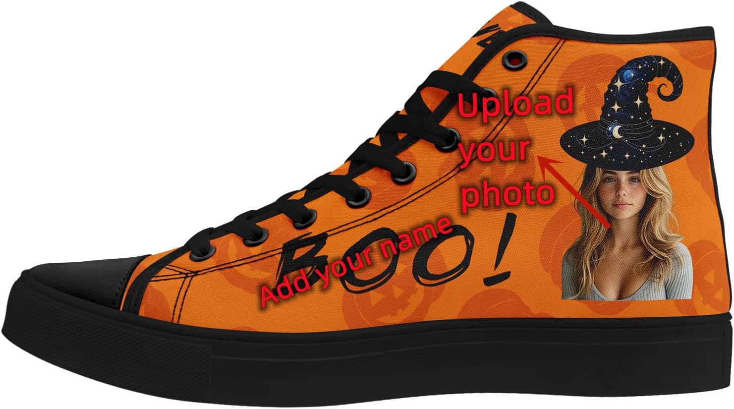 Кастомные высокие кеды на Хэллоуин для мужчин и женщин с персонализацией вашей фотографии, идеальные для подарков и для прогулок Awsole, черный/оранжевый/коричневый
Кастомные высокие кеды на Хэллоуин для мужчин и женщин с персонализацией вашей фотографии, идеальные для подарков и для прогулок Awsole, черный/оранжевый/коричневый