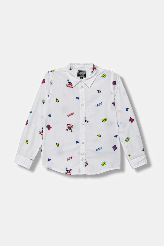Детская хлопковая рубашка Guess, белый
Детская хлопковая рубашка Guess, белый