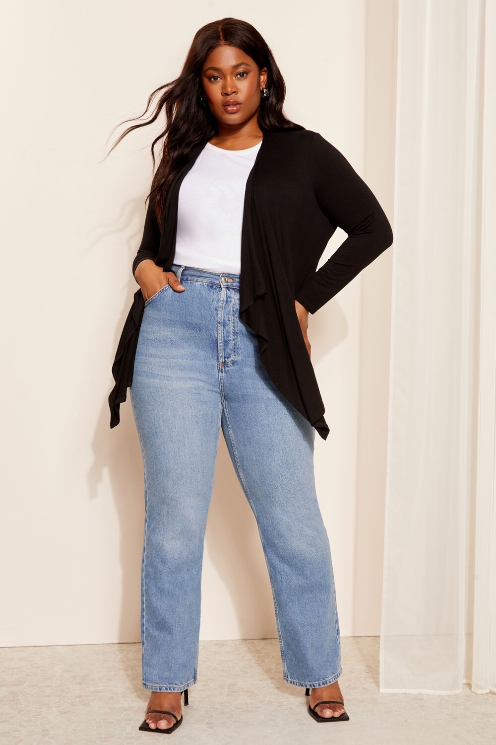 Водопадный кардиган Friends Like These, черный
Водопадный кардиган Friends Like These, черный