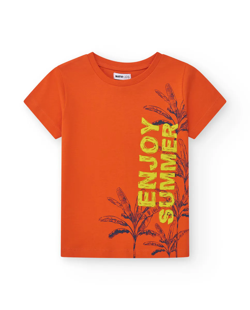 Футболка для мальчиков оранжевого цвета с рисунком спереди Tuc tuc, красный
Футболка для мальчиков оранжевого цвета с рисунком спереди Tuc tuc, красный