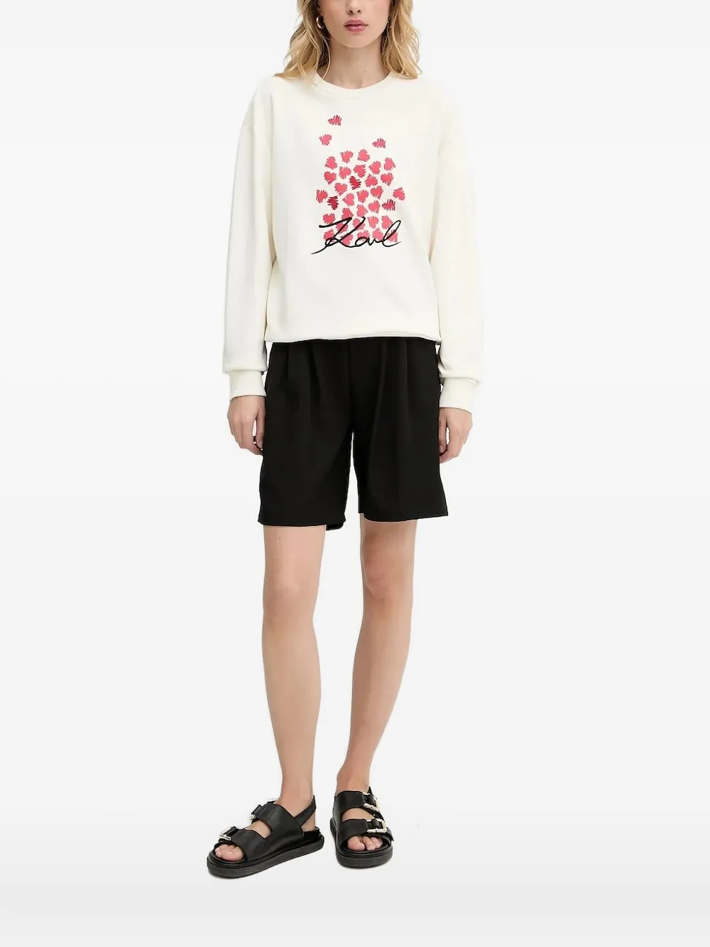 Толстовка с принтом в виде сердца KARL LAGERFELD, белый
Толстовка с принтом в виде сердца KARL LAGERFELD, белый