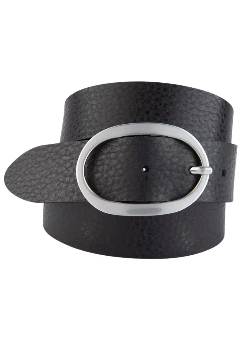 Кожаный ремень BERND GÖTZ с элегантной овальной застежкой серебристого цвета, металлическая отделка, черный
Кожаный ремень BERND GÖTZ с элегантной овальной застежкой серебристого цвета, металлическая отделка, черный