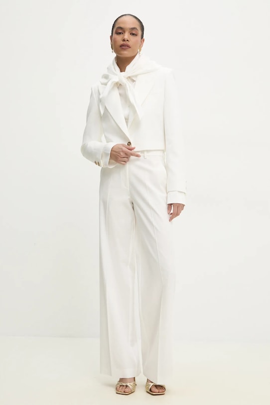 Брюки костюмные с широкой штаниной Answear.Lab, белый
Брюки костюмные с широкой штаниной Answear.Lab, белый