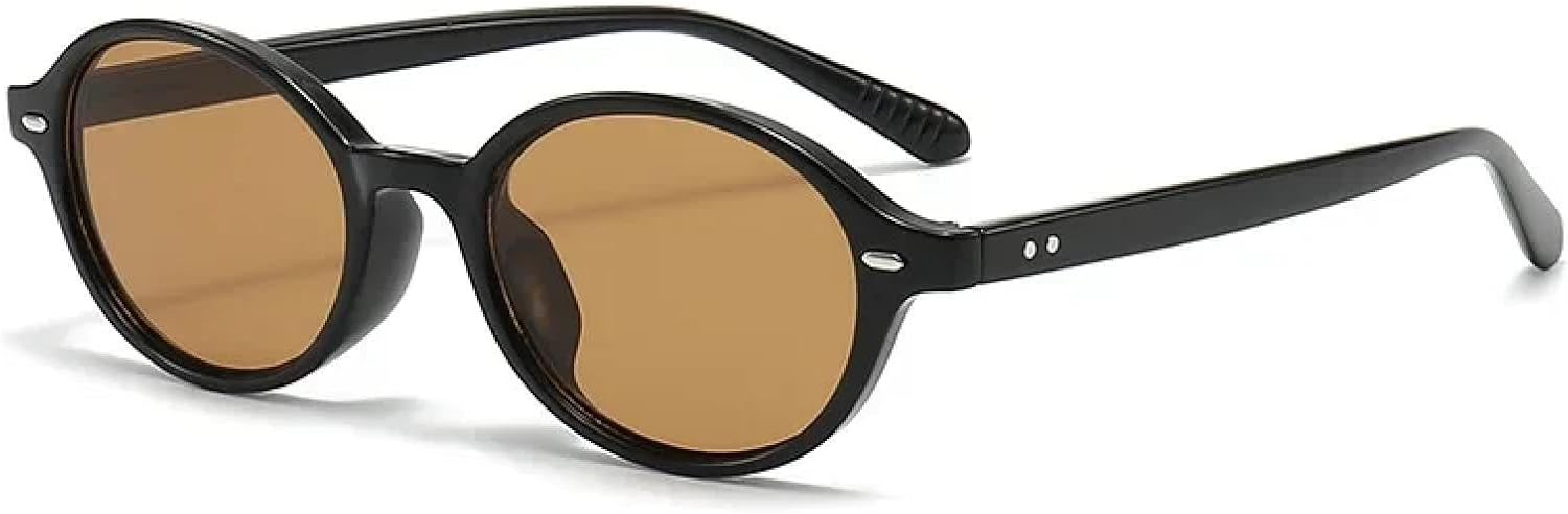 Ретро маленькие овальные солнцезащитные очки для женщин и мужчин с заклепками, модные очки, роскошные солнцезащитные очки с защитой от УФ-излучения UV400 TVTBBVV, Black Tea
Ретро маленькие овальные солнцезащитные очки для женщин и мужчин с заклепками, модные очки, роскошные солнцезащитные очки с защитой от УФ-излучения UV400 TVTBBVV, Black Tea