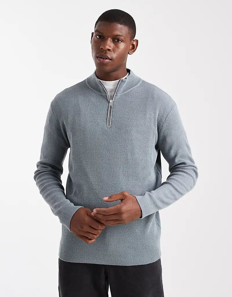 Вязаный джемпер в рубчик с застежкой-молнией на половину длины ASOS DESIGN серого цвета
Вязаный джемпер в рубчик с застежкой-молнией на половину длины ASOS DESIGN серого цвета